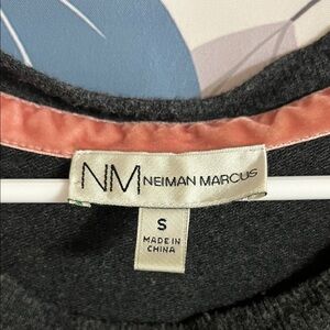 Neiman Marcus Charcoal Knit Top